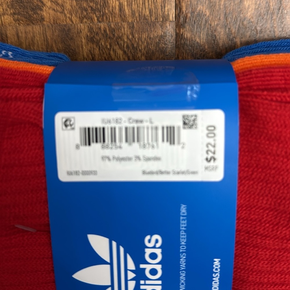 Adidas Originals Crew Multi Sport Socks 6 Pack Size L - Picture 17 of 17